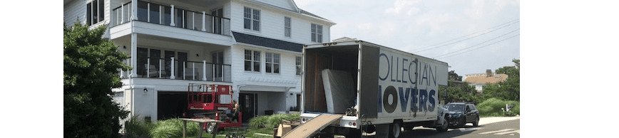 Professional Moving Company Truck Parked on Street