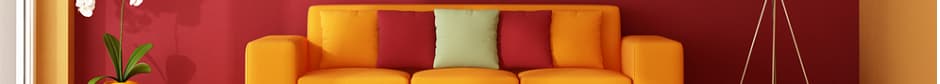 Colorful Couch moved into new home by furniture moving company