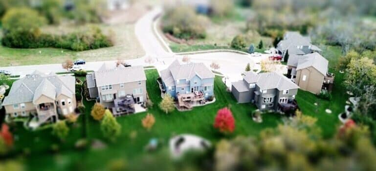 Houses in a neighborhood