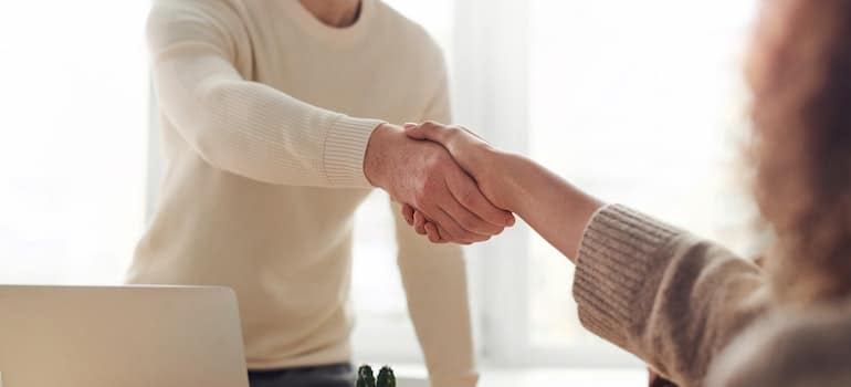 People shaking hands