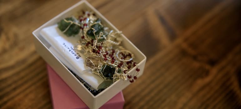 A box of jewelry