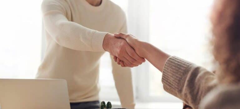 People shaking hands