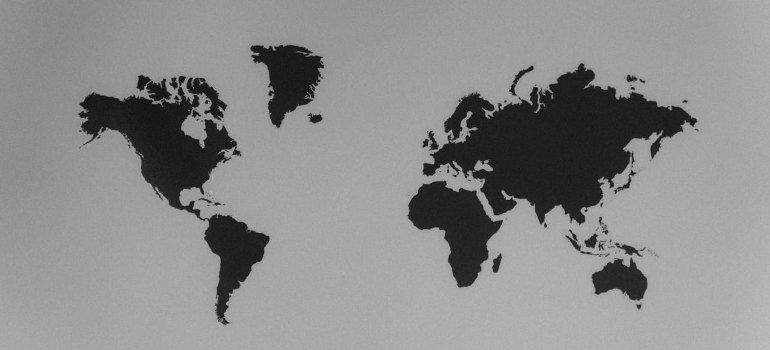 A map of the world
