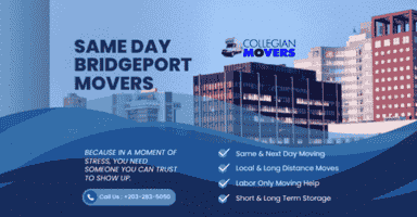 Hire Collegian's Same Day Movers Bridgeport CT
