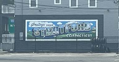 Welcome sign for Stratford Connecticut showcasing the town’s local charm