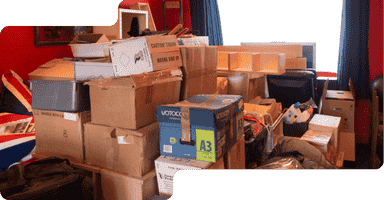 Professional household packing services Connecticut with labeled moving boxes