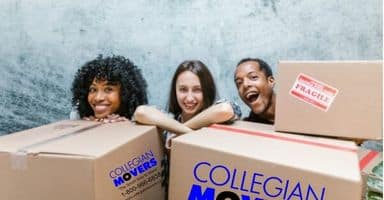 Local moving services in New Haven CT with professional movers and packed boxes